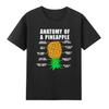 Anatomy of A Pineapple Swinger Funny Upside Down Pineapple Man T-Shirt Classic Pattern High Quality Cotton Tees Ropa Hombre