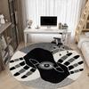 1pc Eyes Hands Office Round Area Rug, Indoor Mat Suitable For Office, Under Office Chairs Bedroom Living Room Home Decor, Room Deco 142