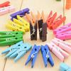 20 Adet Çok Renkli Ahşap Clothespins Ahşap Çamaşırhane Clothespins Kağıt Craft Klip