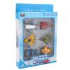 Mini Stimulation Alloy Plane Model Set Pull Back Toy Aircraft for Children Kid Gift