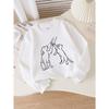 Girls Crew Neck SweatshirtCute Dog Cat Hand Hold Love Print, Soft Cozy Pullover, Warm Casual Outfit for Autumn & Winter