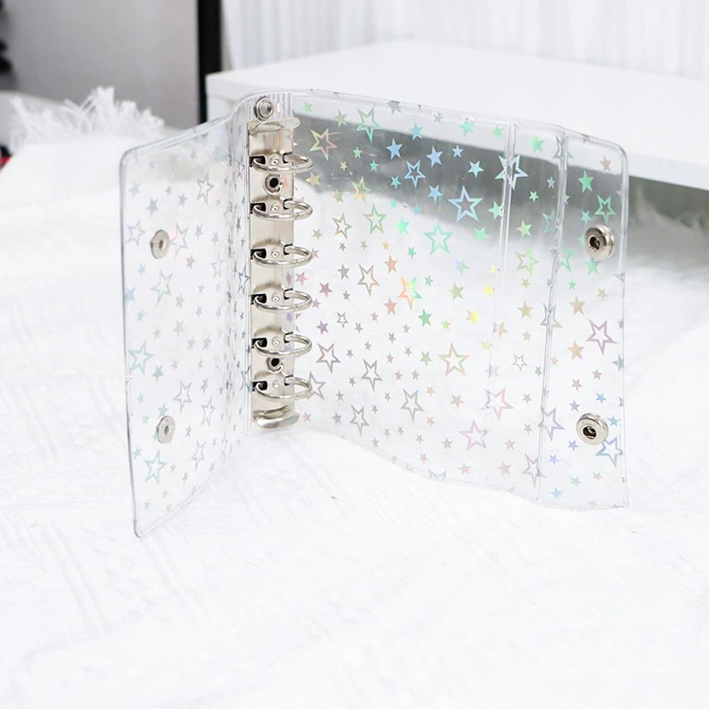 Colorful Laser Star M5 Loose Leaf Binder Pvc Journal Book A6 A7 A8 Journal Notebook Shell Outside Cover Colorful Fill