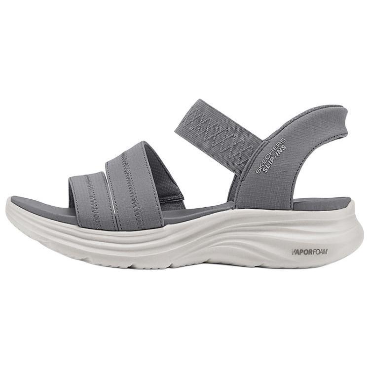 Skechers Slip-Ins Comfortable Soft Beach Sandals Women sandals Charcoal 120006-CCL 35