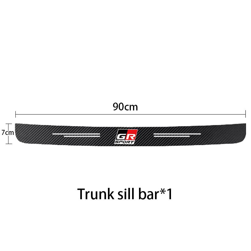 

GR Sport Carbon Fiber Car Door Threshold Sill Protector For Toyota GR Sport Gazoo Racing C-HR RAV4 Mirai Avensis Prado Prius Car