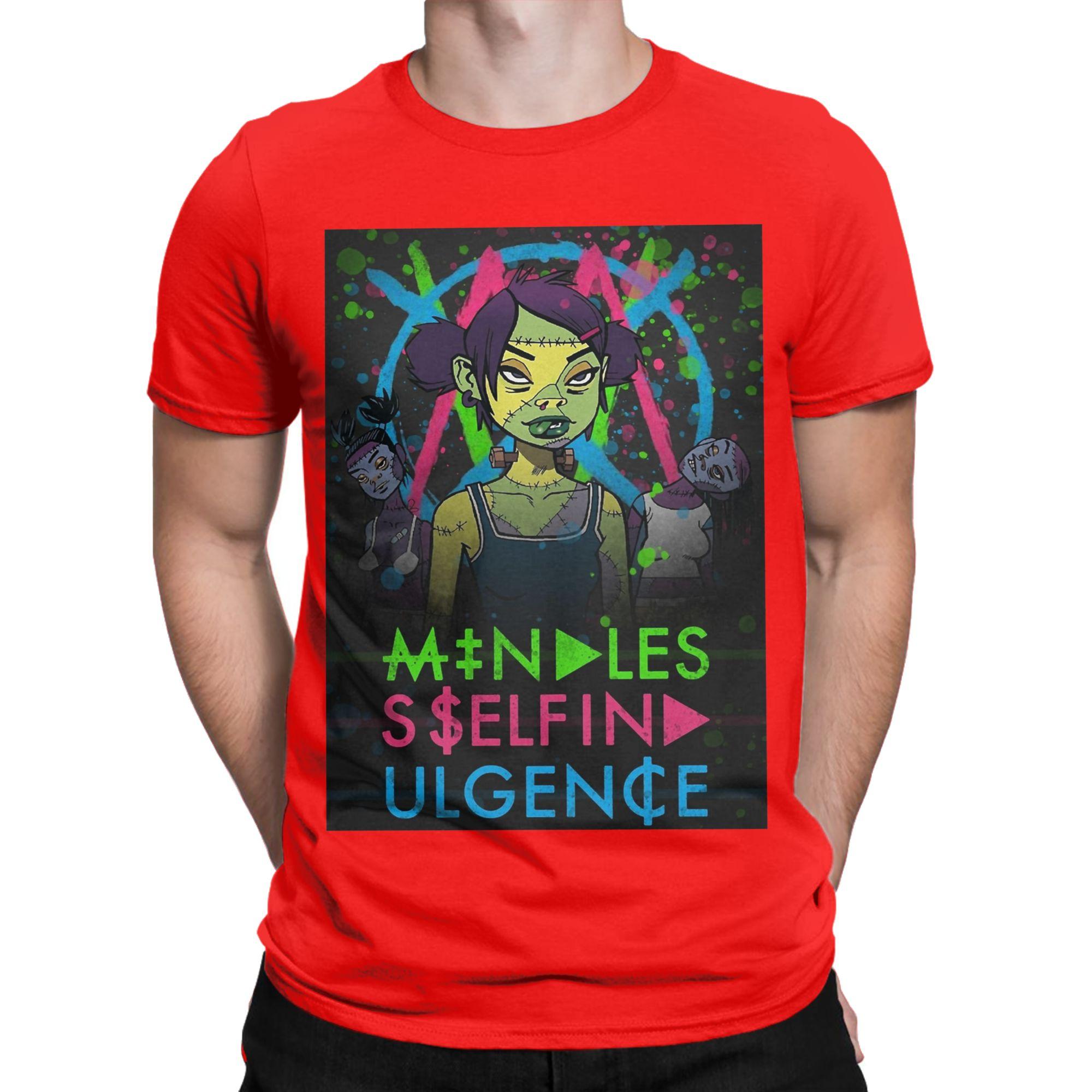 Мужские Женские Mindless Self Indulgence Если Футболка Чистый Хлопок Принт Футболки Одежда Наряды S