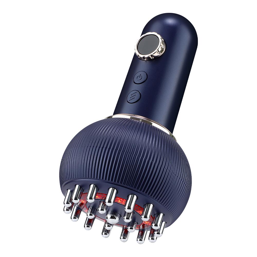9 Gears Electric Meridian Brush Body Massager with Gua Sha Microcurrent Hot Compress Scraping Feature for Body Slim and Ralex