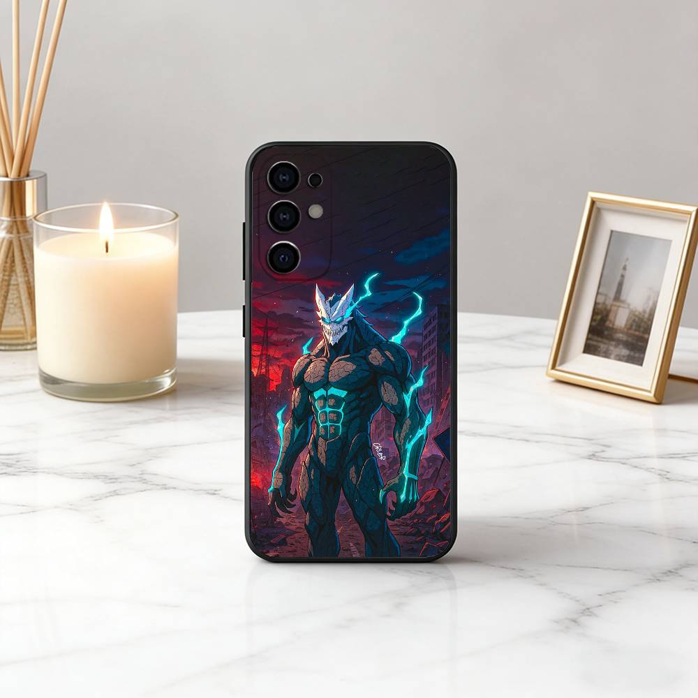 Monster K-Kaiju No. 8-es Phone Case For Samsung S25,S24,S21,S22,S23,S30,Ultra,S20,Plus,Fe,Soft Silicone Black Cover
