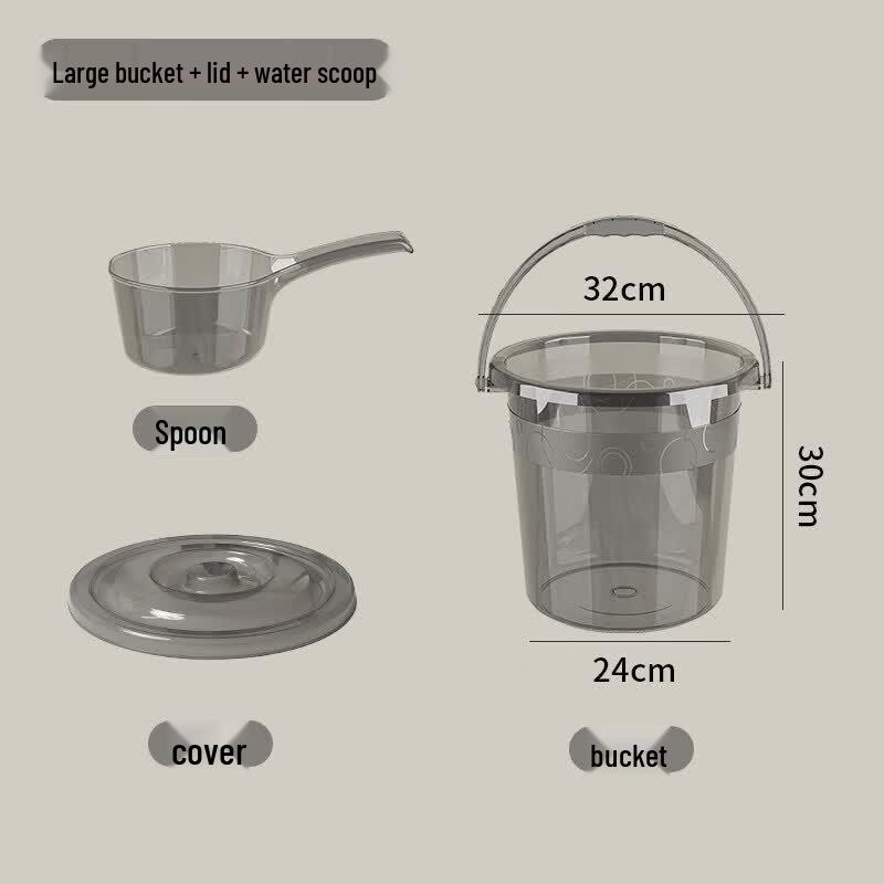 ZISIZ Extra Large Transparent Water Storage Bucket