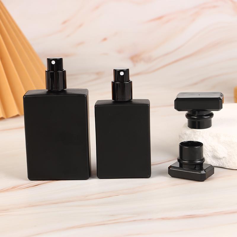 30/50 ml helle schwarze Parfümflasche, leere Glasflasche, tragbares High-End-Spray, Make-up-Wasserflasche, Nebel