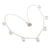 White Topaz Gemstone Handmade 925 Sterling Silver Jewelry Necklace 20" KJ-1191