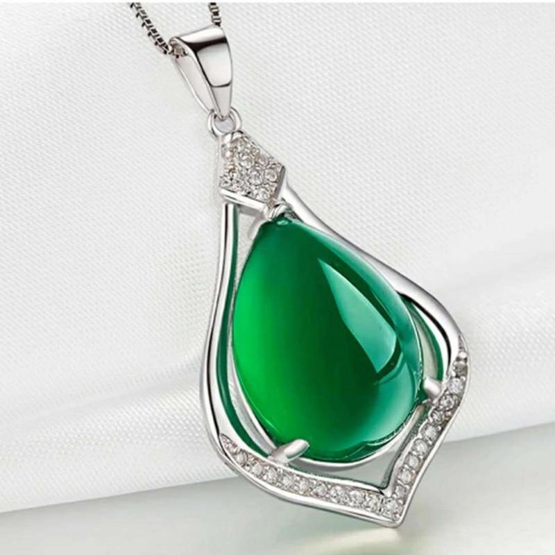 Sace Gems Collier avec pendentif en alliage de cuivre et Zircon pour femmes, cadeau à la mode