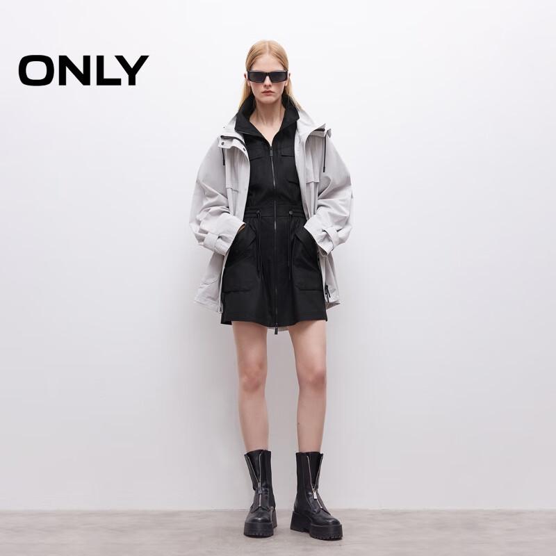 ONLY Women's Techwear Multi-Pocket A-Line Short Dress