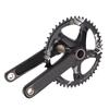 Hollow Integrated Crankset Set BCD144MM 48T Chainring Cycle Crankset for 8 to 12 Speed Gear Systems Black