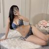 Jinxiao Retro Passion Lingerie: No-Remove Hot Temptation Split-Strap Denim Shorts