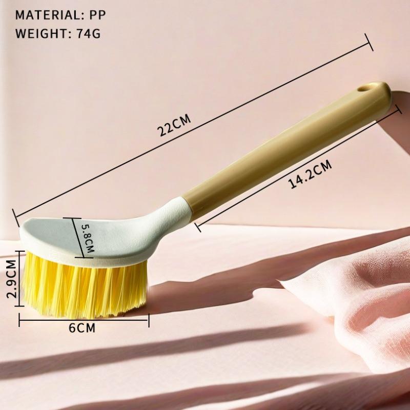 Wood-like Kitchen Brush - Home Use Long Handle Cleaning Tool for Cleaning Pots, Dishes and Cookware - Kitchen Cleaning Brush 2pcs