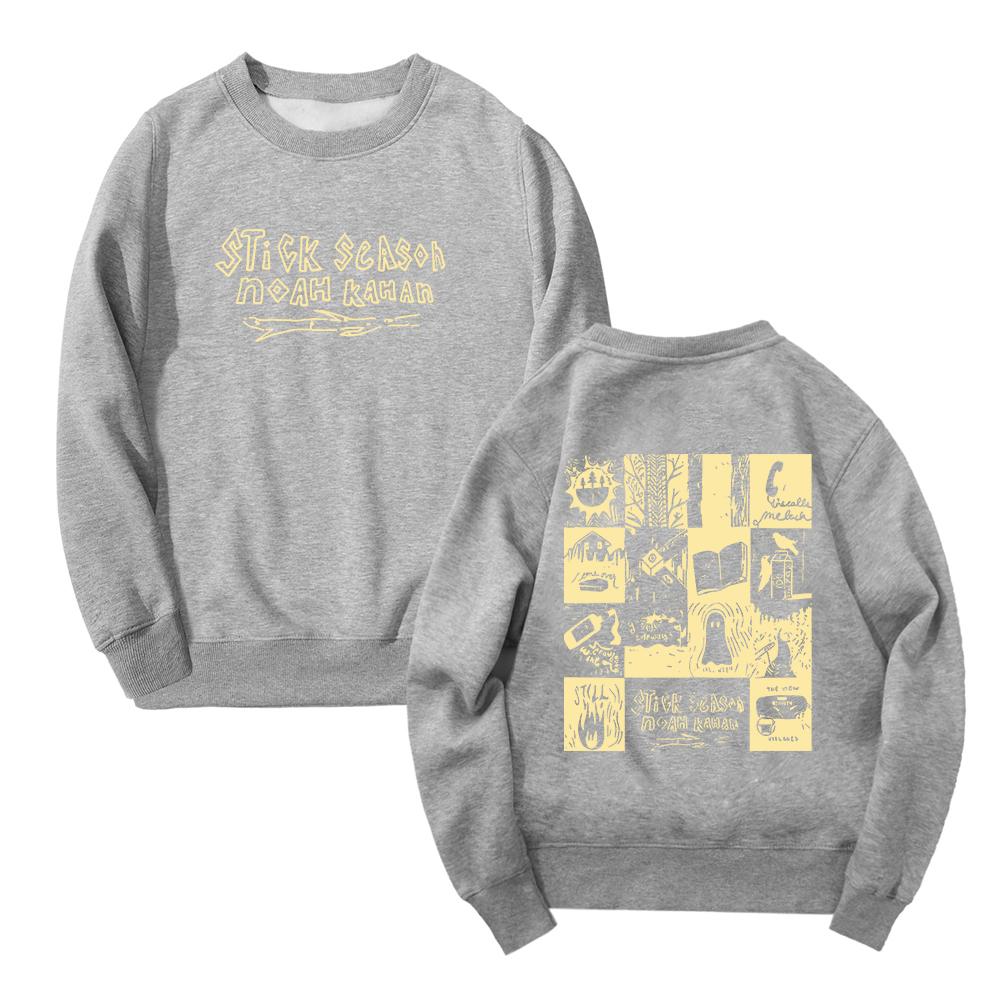 NOAH KAHAN Stick Season 2023 World Tour Oversized Hoodie Women Unisex Long Sleeve Pullover Crewneck Sweatshirt Casual Tracksuit