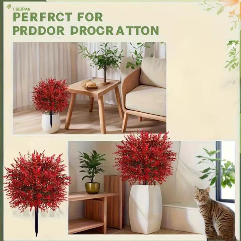 1 Pezzo Resistente ai Raggi UV Senza Sbiadire Felce Persiana Artificiale Paletto da Terra Pianta Verde Finta Per Giardino Patio Cortile Esterno Decorazione Hotel