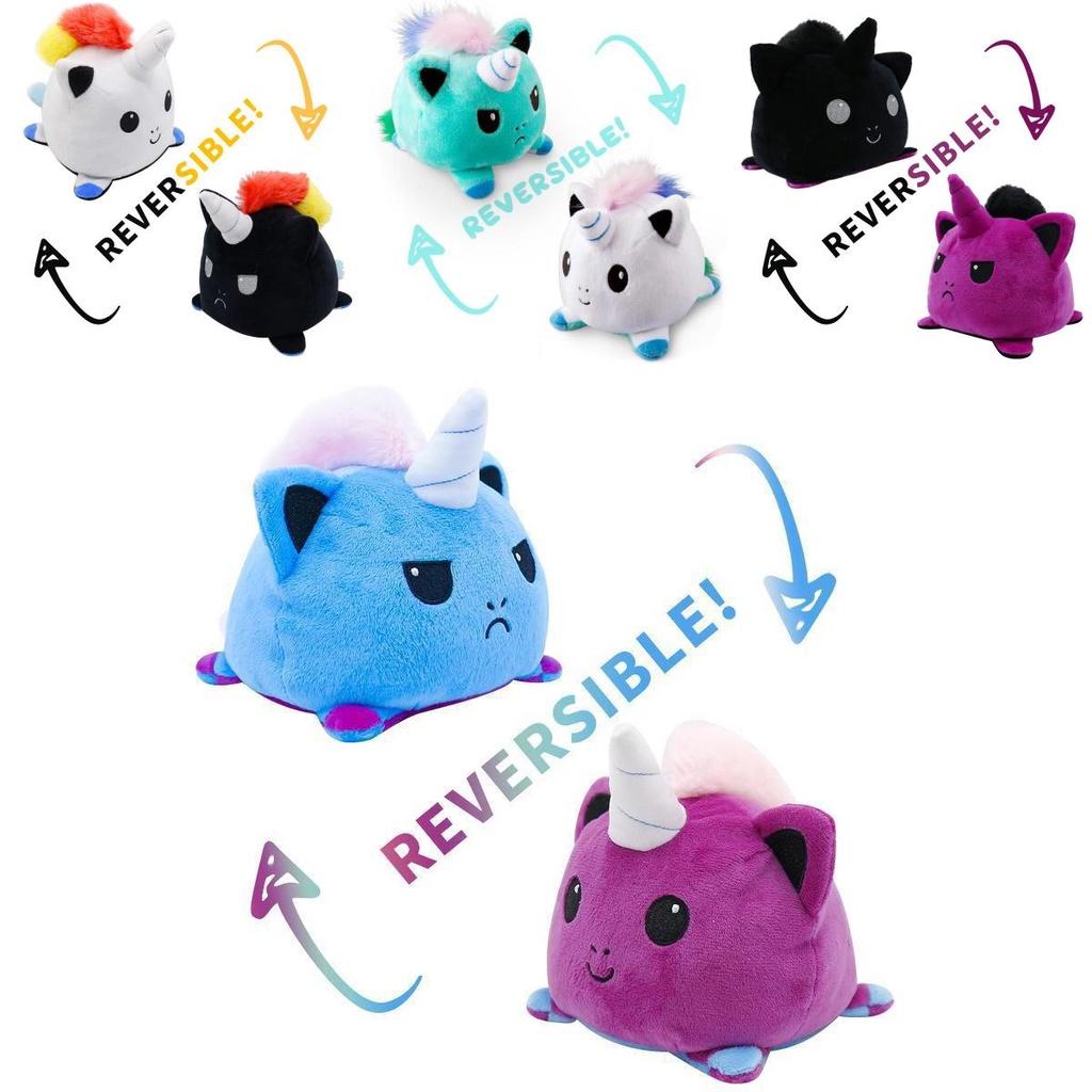 Adorable Reversible Flip Unicorn Plush Stuffed Toy Soft Animal Ideal For Kids
