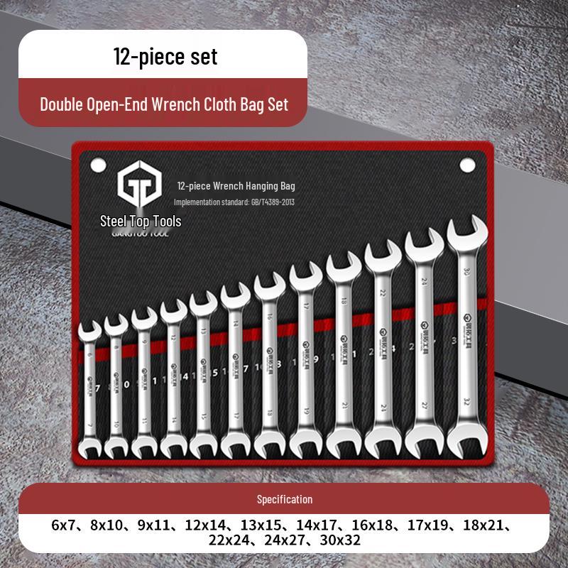 Dwustronny Zestaw Kluczy Otwartych - Małe Klucze Widełkowe Dwustronne Narzędzia Sprzętowe