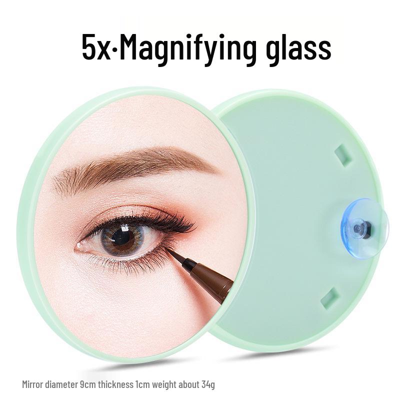5X/10X HD Suction Bathroom Magnifying Makeup Mirror, Portable Single-Sided Beauty Tool