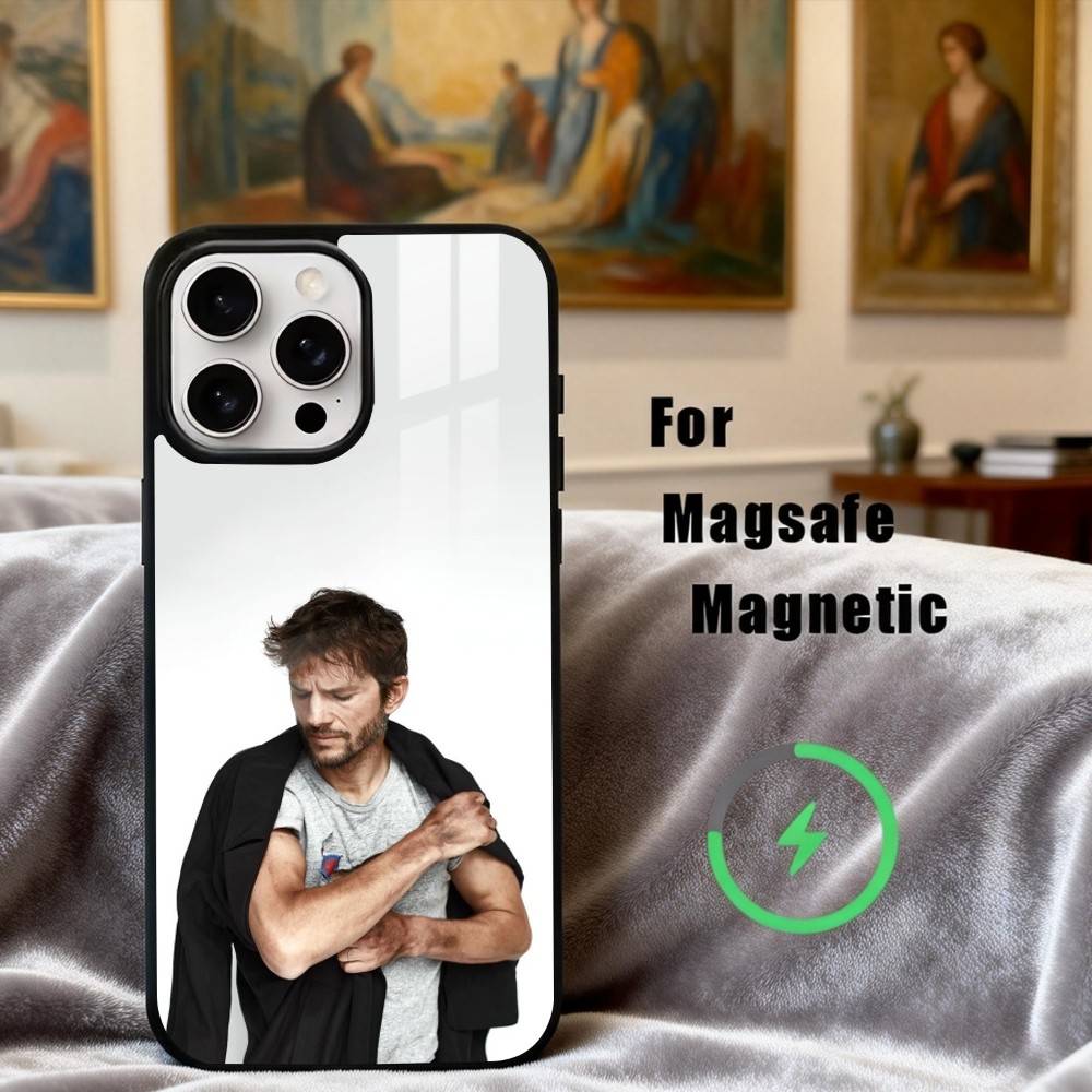 A-Ashton-N Attractive K-Kutcher-R Phone Case For iPhone17,16,15,14,13,12,11 Plus,Pro Max Magnetic For Magsafe Wireless Charging iPhone16PRO