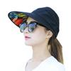 Fashion Foldable Sun Hat Golf Cap Anti-UV Beach Cap Wide Brim Visor Caps Summer