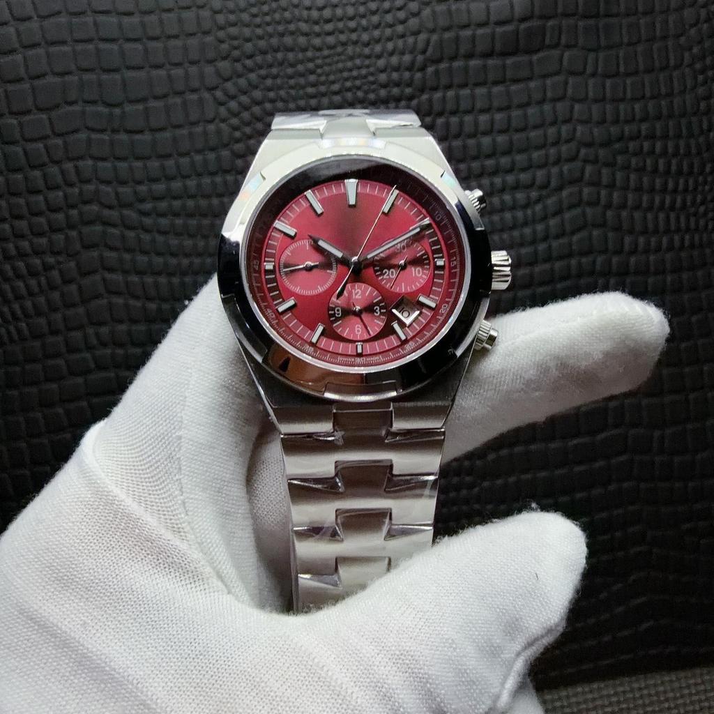 Jia Shi Jia 5500V Serie Automatische Leuchtende Herrenuhr mit Stahlarmband und Sechszeiger-Kalender