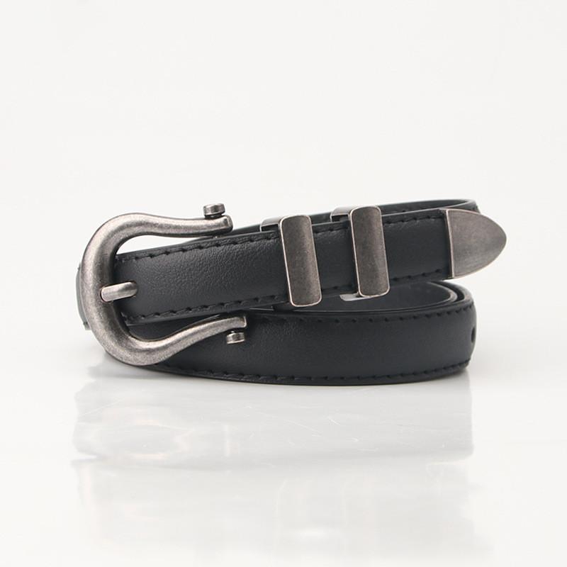 Womens Belt With Alloy Pin Buckle And Vintage Finish For Daily Use