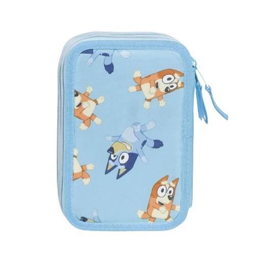 Plumier - CERDA - Bluey - 3 Fermetures Éclair - 43 Pièces - Multicolore