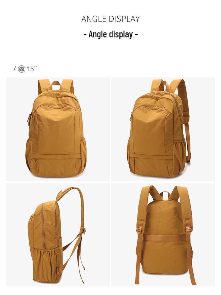 Women's Large Capacity Japanese Color Block Backpack for College & High School Students