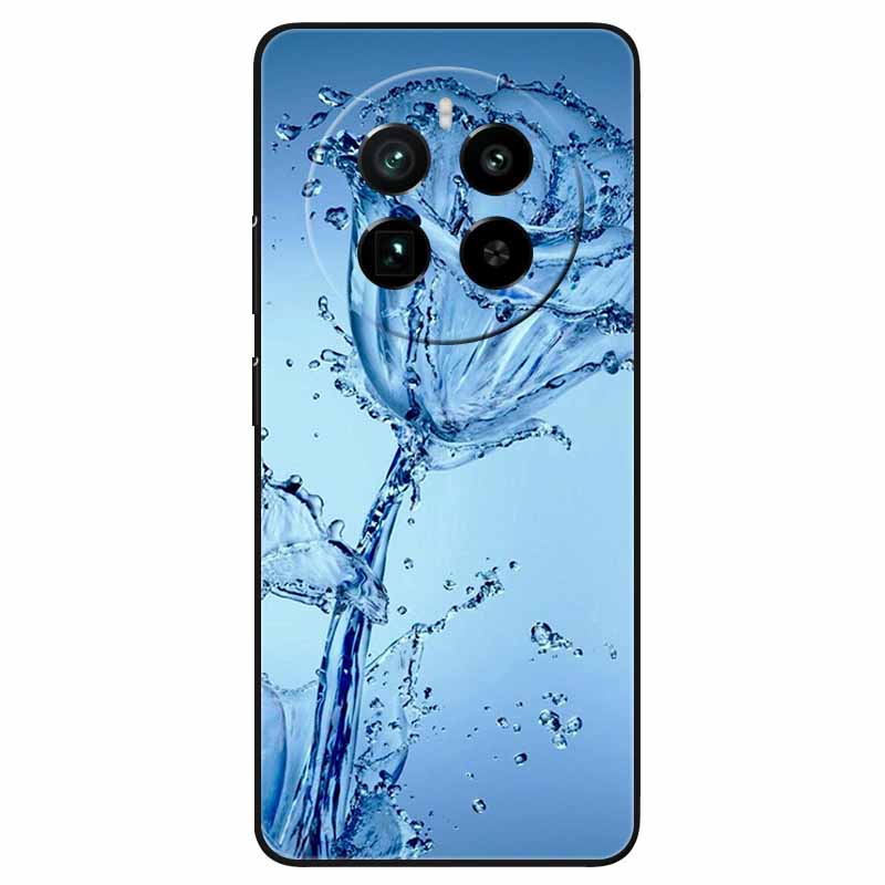 For Realme 12 4G Case Black Silicone Lovely Cute Soft TPU Phone Cases On Realme12 4G Protect Bumper Cover Shell Coques 6.67''