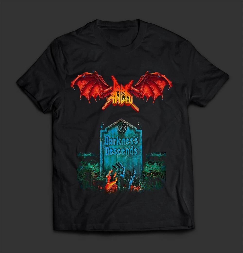 Vtg Dark Angel Darkness Descends Cotton Black All Size Shirt TR351 XS