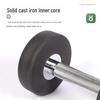 Non-Slip Rubber-Coated Cast Iron Dumbbell for Gym & Home Training