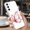 Colorful Butterfly Case For Samsung S26 Ultra S25 FE S24 S23 S22 Plus S21 A15 A25 A35 A55 A16 A26 A36 A56 A17 A37 A57 5G Clear TPU Soft Cover
