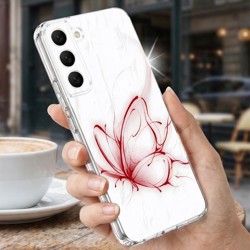 Colorful Butterfly Case For Samsung S26 Ultra S25 FE S24 S23 S22 Plus S21 A15 A25 A35 A55 A16 A26 A36 A56 A17 A37 A57 5G Clear TPU Soft Cover