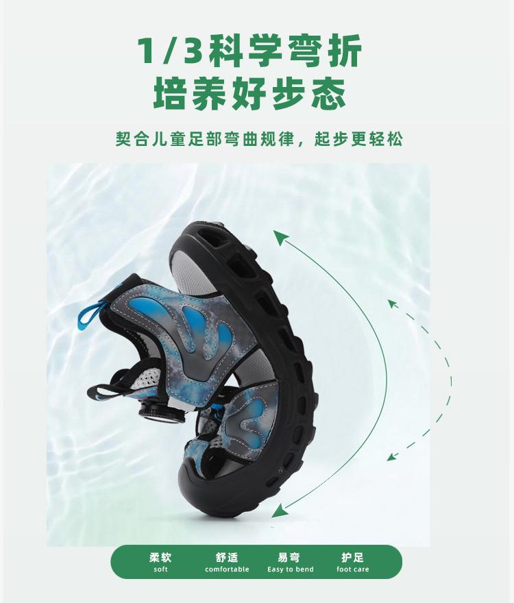 Children's Fashionable Baotou Sandals with Anti-Kick and Breathable Design