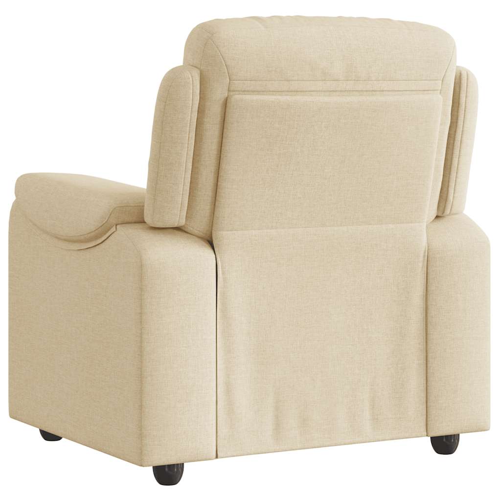 Cream Fabric Relaxation Armchair