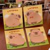 Cute Capybara-Shaped Reusable Sticky Notes – Irregular Shape Cartoon Memo Pads for Students