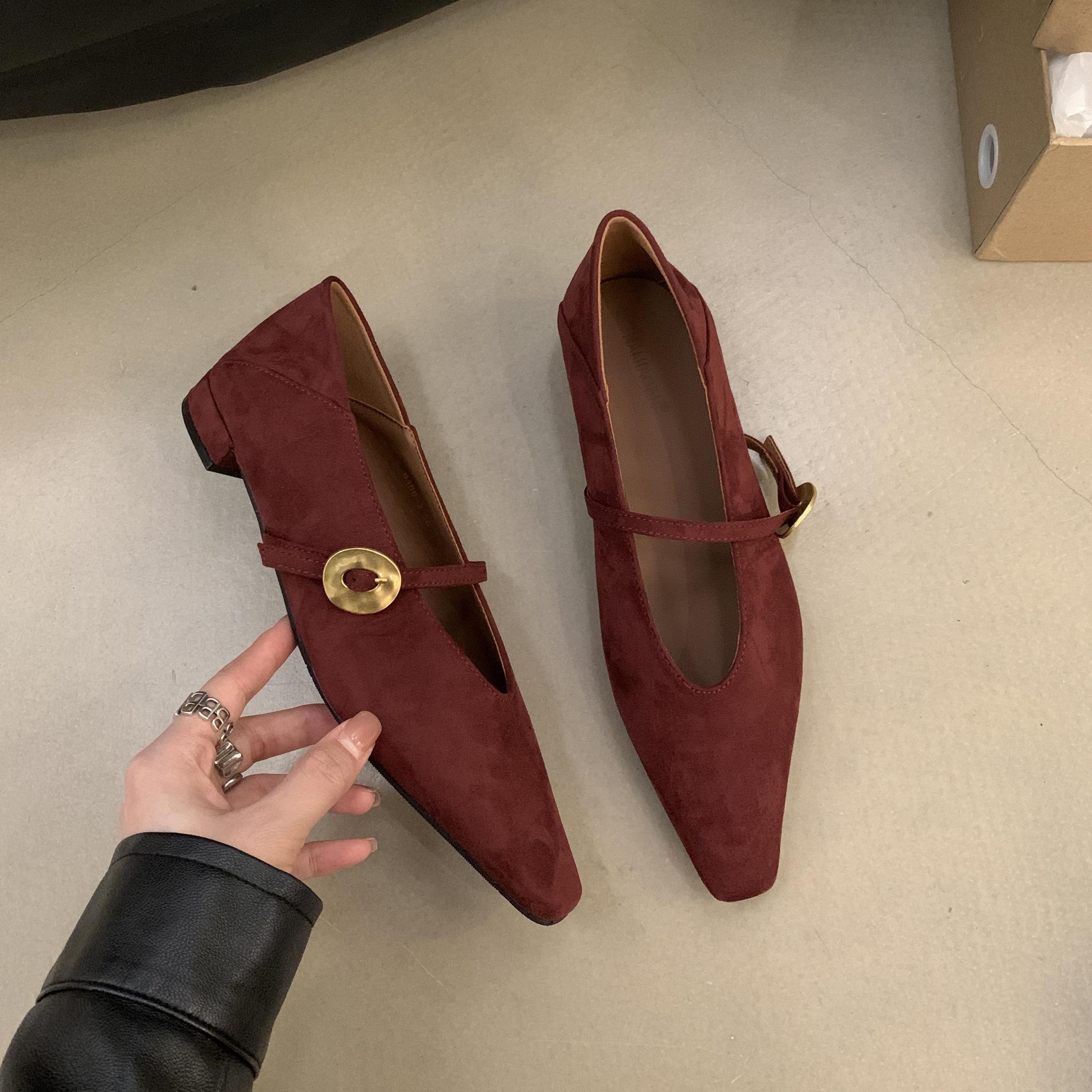 

Bailamos Brand Women Flats Point Toe Shallow Slip On Ladies Casual Ballet Shoes Soft Leather Eelgant Dress Shoes Mujer 35