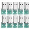 10Pcs USB Type A Male Plug To DIP Adapter Board 4 Pin 2.54mm Pitch