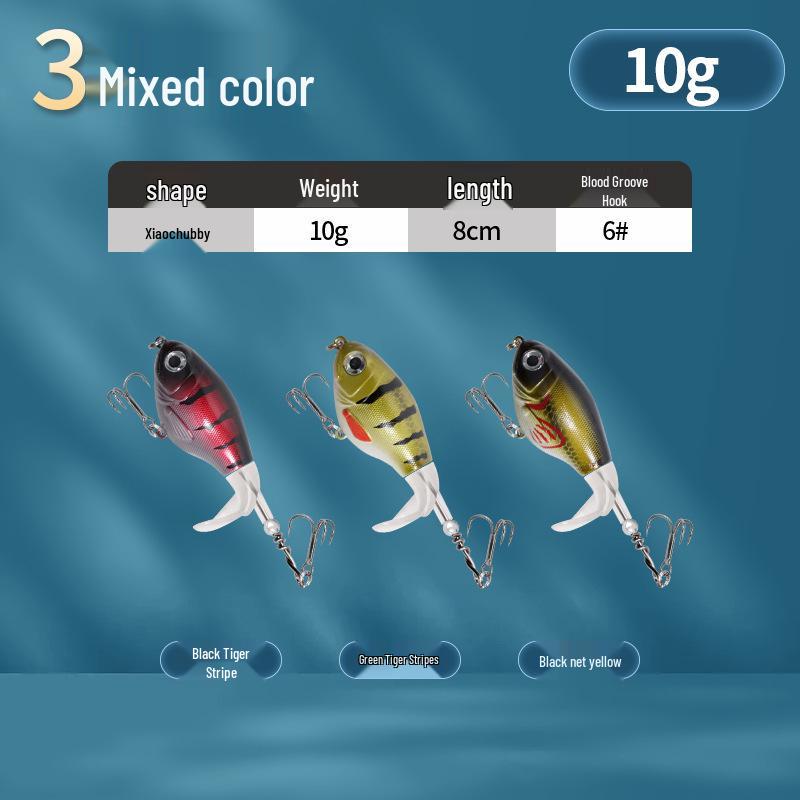 Floating Surface Tractor Lure for Freshwater Fish: Mandarin, Bass, Black Carp - Remote Casting Artificial Bait