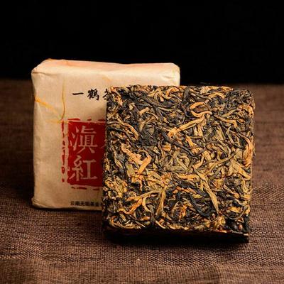 Tè nero di Dian Hong Yunnan, albero antico di 400 anni, germogli dorati, tè rosso mattone, 250 g