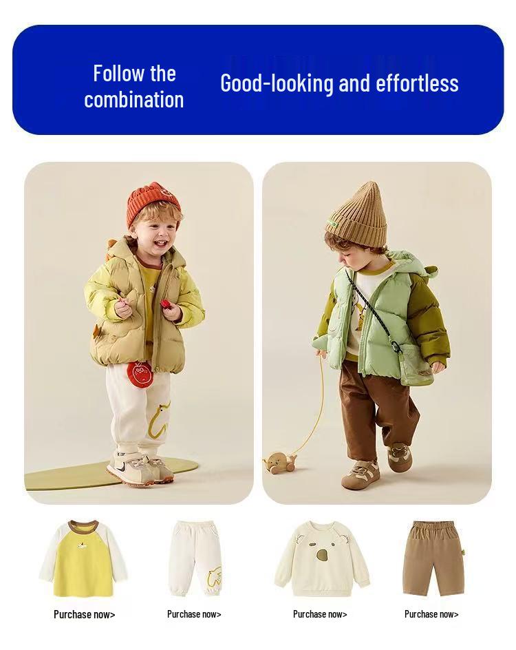 Kids' Winter Down Jacket - Waterproof & Windproof Thick Coat for Boys and Girls