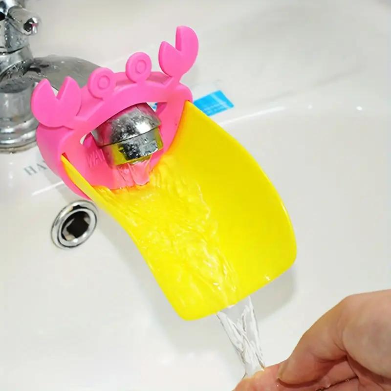 1 Stück Kinder Wasserhahnverlängerung Kinder Einfaches Händewaschen Waschbecken Griffaufsatz Kein Werkzeug erforderlich Passend für Badezimmer Küchenspüle Wasserhahn