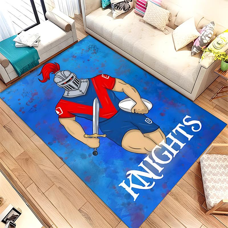 Newcastle Knights (1) Koberec Vhodný Pro Obývací Pokoje Ložnice Počítačové Místnosti Jídelní Zóny A Umístění Pod Stoly A Židle Také Ideální Volba Pro