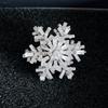 Rotating Snowflake Brooch for Women - High-end, Exquisite, Pleated Blouse Accessory, High-end Waist Cinch Brooch, Flower Pin