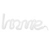 LED Neon Light Unique HOMEPattern Wall Sign Lamp Proposal Wedding Party Bar Decoration(White )