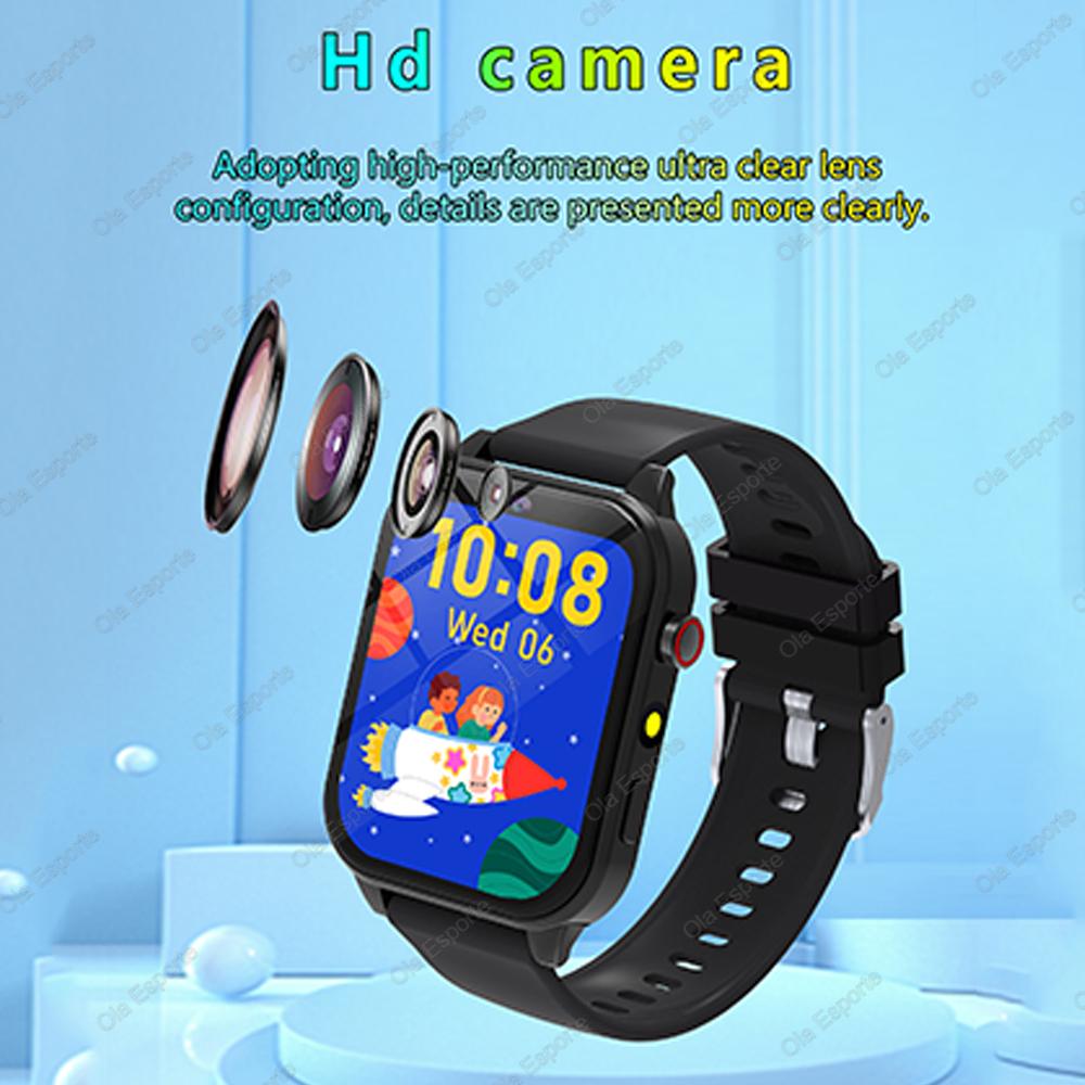 Children Games Smart Watch  New Sleep Monitoring LED Flashlight Alarm Camera Step count Watch Smartwatch For Birthday gift