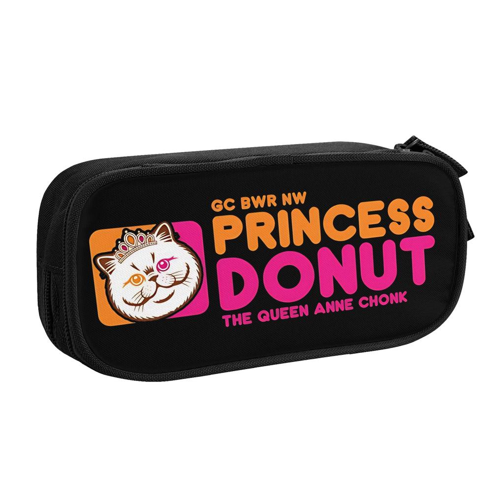 Dungeon Crawler Carl Pencil Case Lovely Princess Donut Bags Girls Boys Big Capacity Students School Gifts Pencilcases