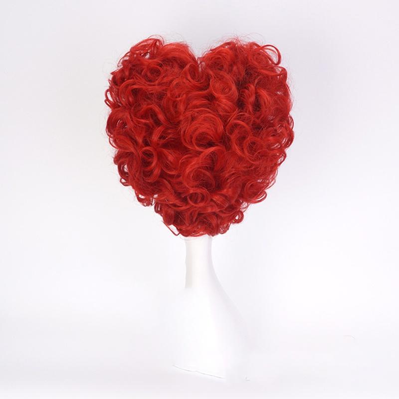 Enchanting Alice In Wonderland Queen Of Hearts Burgundy Curls Wig For Spectacular Cosplay